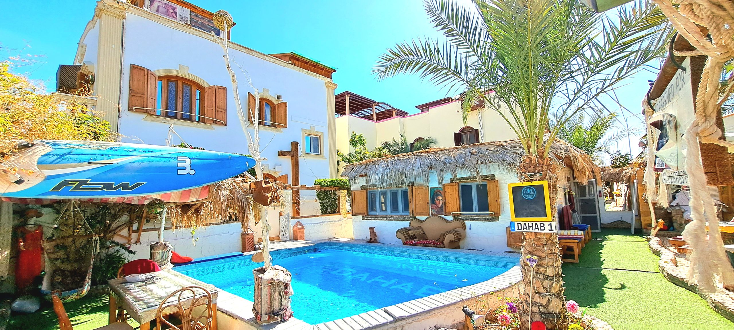 Stylish Villa with Pool, Jacuzzi, Rooftop. Mashraba, Dahab P-0CWODG2I